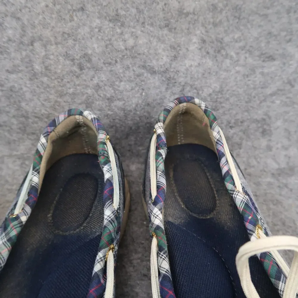 Sperry Shoes Womens 7.5 Slip On Top Sider Boat Sneaker Flats Two Eye Leather